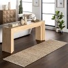 Home Conservatory Gravel Handwoven Jute Indoor Area Rug - 2 of 4
