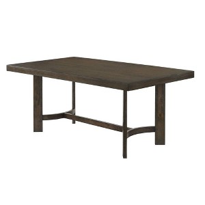 70" Farren Dining Table Espresso - Acme Furniture: Trestle Base, Seats 6, Wood Surface - 1 of 4