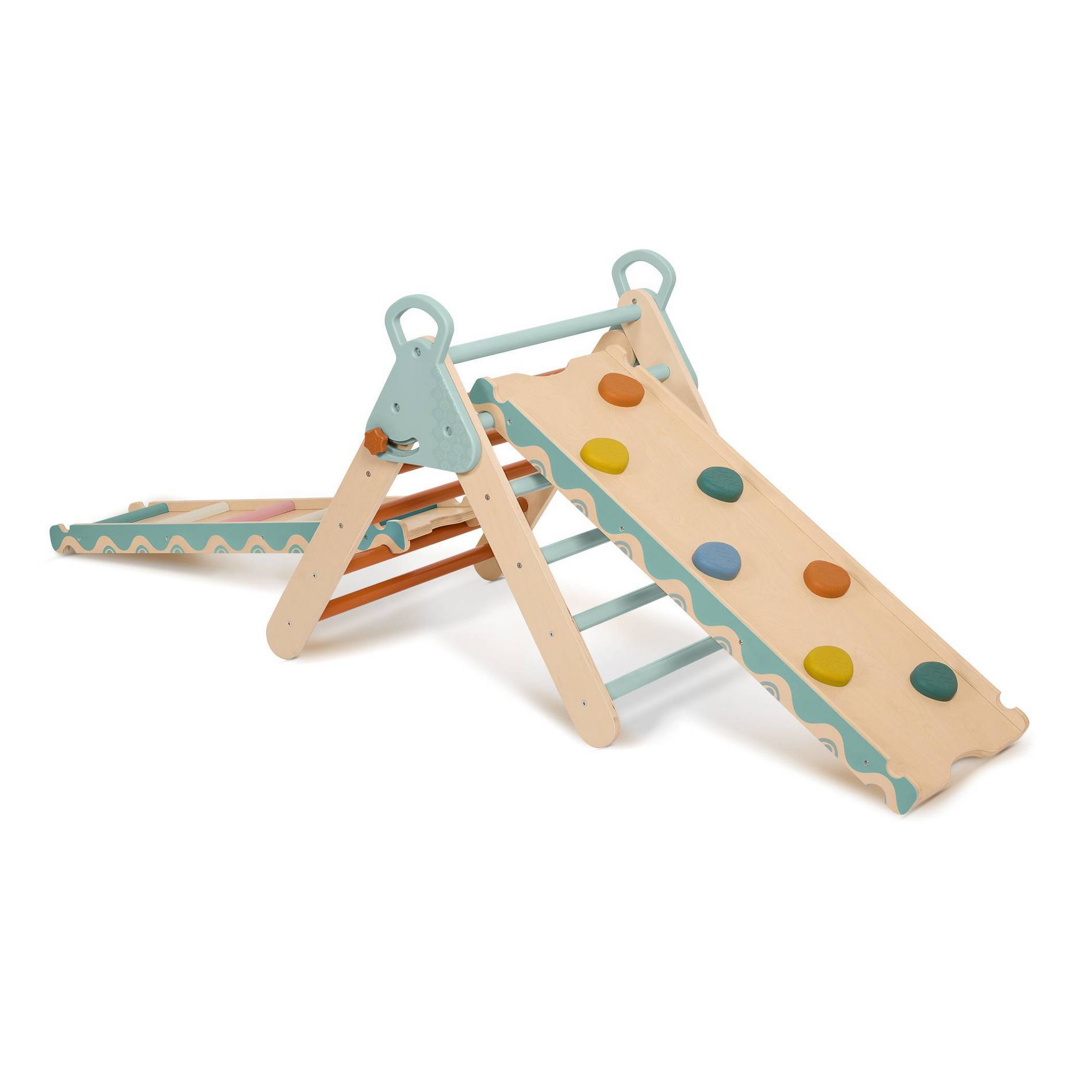 B. toys Triangle Wooden Dome Climber