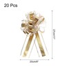 Unique Bargains Metallic Gift Wrapping Large Pull Bow for Wedding Baskets Presents 20 Pcs - 2 of 4