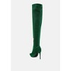Tigerlily Knitted Stiletto Long Boots Women - 3 of 4