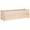 vidaXL Solid Wood Pine Garden Planter - Natural and Weather-Resistant Wooden Planter Box for Outdoor Use - Size: 39.4"x12.2"x12.2" - 2 of 4