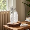 FURNIinspire Decorative Vases Handcrafted Flower Vase Table Vase Vintage Living Room Decor Home Plants Decoration, White, 6.25"*6.25"*17.5" - 2 of 4
