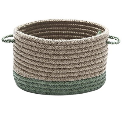 Colonial Mills Marina Basket - Moss Green 12"x12"x12" 100% Polypropylene Round