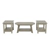 WestinTrends 3-Piece Outdoor Adirondack Coffee Table and Side Table Set - 3 of 4