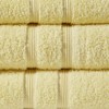 SEVOBAL Bath Towel and Washcloth Sets 6 Piece Turkish Cotton Towel Set with Anti-Microbial Treatment for Bathroom Use, Yellow, 14.5"*9.8"*5.5" - 4 of 4