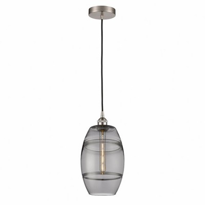 Vaz - 1 Light Cord Hung Mini Pendant In Industrial Style-9.88 Inches Tall and 8 Inches Wide