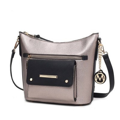 MKF Collection Serenity Color Block Vegan Leather Women’s Crossbody Bag by Mia K