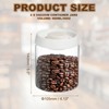 Unique Bargains Glass Airtight Vacuum Seal Coffee Bean Container 30oz - 2 of 4