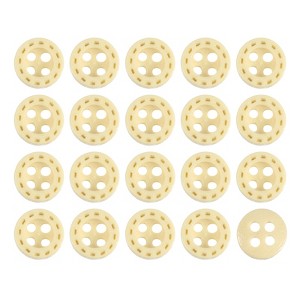 Unique Bargains Wooden DIY Craft Clothing 4 Holes Sewing Buttons 100 Pcs - 1 of 4