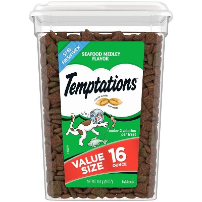 Temptations Seafood Medley Crunchy Cat Treats - 16oz