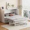 Queen Size Murphy Bed with Large Drawers - 2 of 4