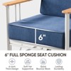 Belord Luxury Patio Swivel Chairs with 6" Extra Thick Cushions, Small Patio Furniture Set with Swivel Glider Outdoor Chairs for Porch, Balcony - 2 of 4