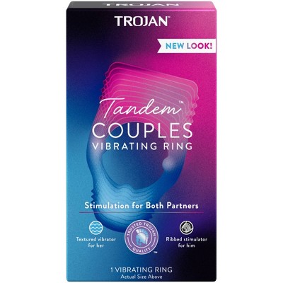 Trojan Vibrations Tandem Couples Vibrating Ring - 1ct
