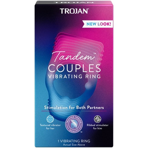 Trojan Vibrations Tandem Couples Vibrating Ring - 1ct : Target