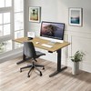 Mount-It! Electric Sit-Stand Desk with Tabletop - Black / Maple - 2 of 4