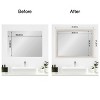 Amanti Art Mirror Makeover Bathroom Mirror Frame Border Kit- Fully Assembled Peel and Stick Frame - Mirror NOT Included - Trio  Trim - 4 of 4