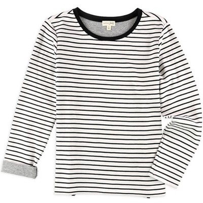 maison Jules Womens Stripes Embellished T-Shirt