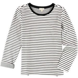 maison Jules Womens Stripes Embellished T-Shirt - 1 of 1