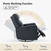 Mario Genuine Leather Transitional Power Recliner with USB Ports Set of 2| ART OF LIVING DESIGNS-NAVY - 4 of 4