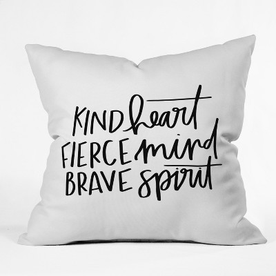 White Quote Throw Pillow - Deny Designs 