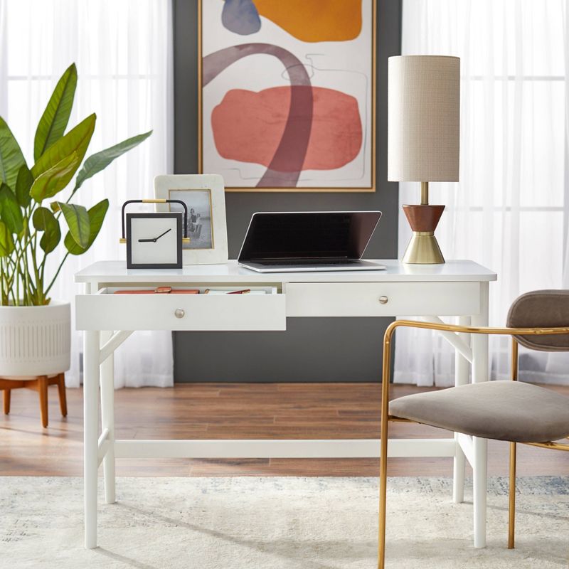 Mid-Century Modern Desk White - Buylateral, 4 of 7