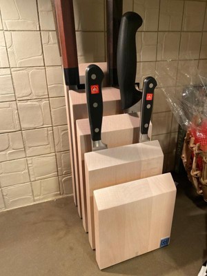 Zwilling Italian Round Magnetic Knife Block - Natural Beechwood