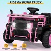 Heavy Duty 24V Ride on Dump Truck for Kids,Iron Frame Remote Controlled 2 Seater Electric Construction Vehicle - 3 of 4