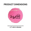 Midlee Pink 1.5" Mini Squeaky Dog Tennis Balls- Set of 12 - 4 of 4