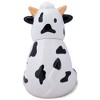 100 North Ceramic 10 inch Everyday Cookie & Candy Jar with Airtight Lid: Kitchen Canisters, Pet Treat Containers & Farmhouse Storage, Cute Spotted Cow - 4 of 4