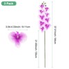 Unique Bargains Artificial Orchid Flowers Nine-headed Large Faux Phalaenopsis Silk Bouquets Real Touch 37 Inch - 3 of 4