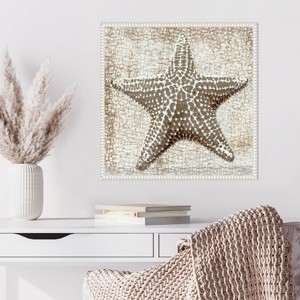 Amanti Art Aqua Marine Starfish IV by Sia Aryai Framed Wall Art Print - 1 of 4