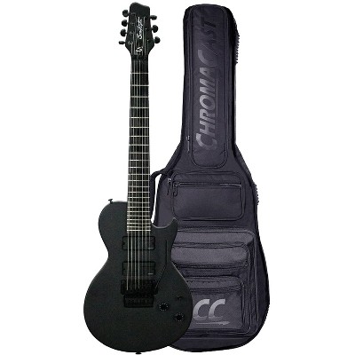 Sawtooth Heritage HM724 7-String Electric Guitar with Fluence Pickups & Floyd Rose Original, Satin Black