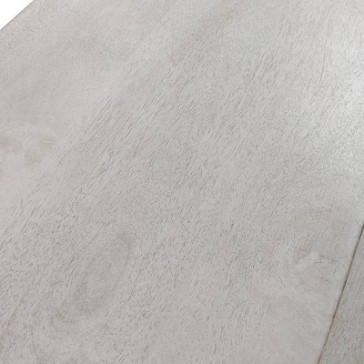 Addison Whitewash Mango Wood and Iron 3-Piece Nesting Table Set