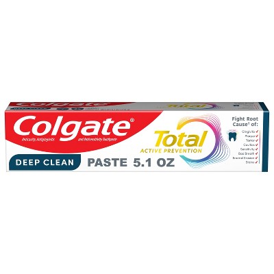 Colgate Total Active Prevention Clean Toothpaste - Mint - 5.1oz