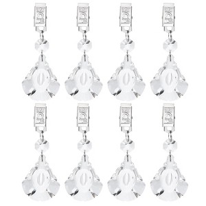 Unique Bargains Metal Outdoor Garden Decorative Tablecloth Weight Clips 8 Pcs - 1 of 4