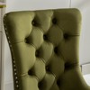 Nikki Collection Modern, High-end Tufted Solid Wood Contemporary Velvet Upholstered Dining Chair with Chrome Stainless,Set of 2 - 4 of 4