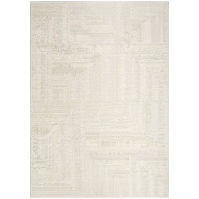Nourison Sustainable Trends Modern Farmhouse Woven Area Rug Ivory