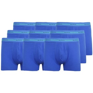 Blu Rock Men's Cotton Flex Stretch Boxer Briefs-9 Pack - 1 of 2