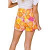 Women's LOOK ON THE BRIDE SIDE TWILL SKORT - FLYING TOMATO - 3 of 4
