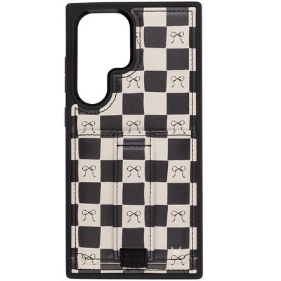 Walli Cases Bow Noir Phone Case with Wallet and Finger Strap