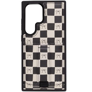 Walli Cases Bow Noir Phone Case with Wallet and Finger Strap - 1 of 4