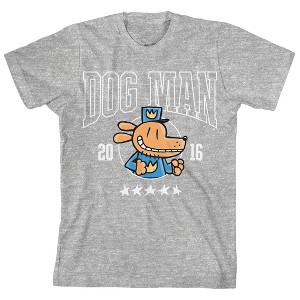 Dog Man Dog Cop Youth Athletic Heather Crew Neck Short Sleeve T-shirt - 1 of 4