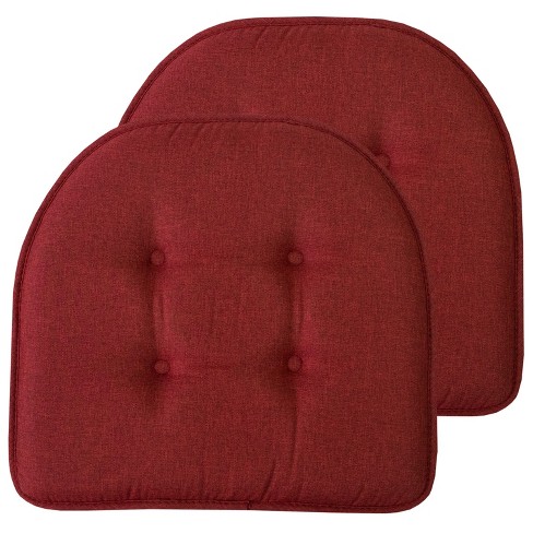 U-Shaped Memory Foam No Slip Back 17 x 16 Chair Pad Cushion 6 Pack