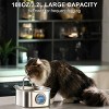 TopComfy Automated Pet Fountain 3.2L Square Pet Water Dispenser Large Capacity Easy Clean Automatic Waterer for Pets, Silver, 8.19"*8.19"*4.72" - 2 of 4