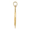 Black Bow Jewelry 14k Yellow Gold Hollow Round Miraculous Medal Pendant, 25mm (1 Inch) - 2 of 4