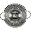 Gourmet Colander, 5qt capacity, Stainless Steel with Handles and Elevated Pedestal Foot, Bold Black - 2 of 4
