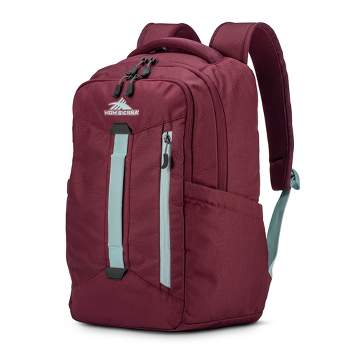 High Sierra Everyday Reflective Accent Backpack with Tablet Sleeve, Adjustable Shoulder Straps, and Comfort Mesh Back, Maroon