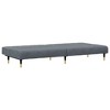 vidaXL Velvet Sofa Set - Convertible 3-Seater and Chaise Longue - Dark Gray, 78.7"x33.3"x27.2" Sofa, 78.7"x39.4"x12.6" Bed - 4 of 4