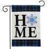 Snowflake Home Burlap Winter Garden Flag 18" x 12.5" Briarwood Lane - 2 of 4